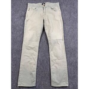 Paige Federal Slim Straight Pants Mens 34x32 Summer Green Casual